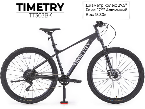 Велосипед TIMETRY TT303 27.5" (2026) черный