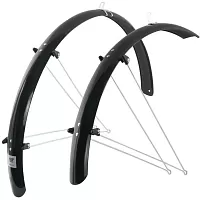 Брызговики Force, Aluflex 28" 36мм, с подпорками, черные от магазина ВелоПланета