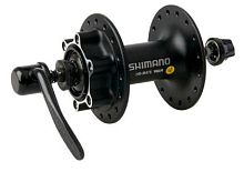 Втулка передняя Shimano TX506, 36 отв, 8/9/10ск, под диск 6-болт, QR:133мм, old:100мм, черный от магазина ВелоПланета