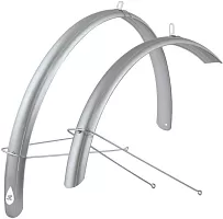 Брызговики Force, Aluflex ECO 28" 48мм, с подпорками, серебр. от магазина ВелоПланета