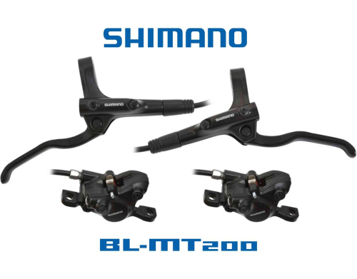 Комплект тормозов гидравлических SHIMANO MT200 передние и задние тормоза. Полный комплект для установки. от магазина ВелоПланета