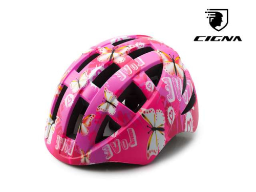 Картинка Шлем велосипедный детский Cigna WT-022 In-mold (фиолетовый/розовый) от магазина ВелоПланета