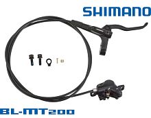 Тормоз Shimano MT200 BL(прав)/BR(задн) дисковый гидравлический 1500 мм (чёрный) от магазина ВелоПланета