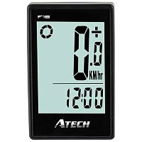 Велокомпьютер беспроводной ATECH F16 (16 функций) черный от магазина ВелоПланета