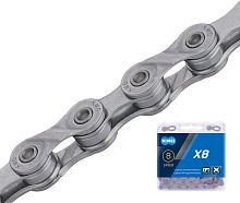 Цепь KMC X8 8 ск 1/2"X3/32"X114L EPT (в боксе) от магазина ВелоПланета