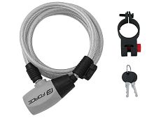 Велозамок Force RON на ключ  49127 8/1850мм прозрачный от магазина ВелоПланета