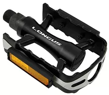 Педали Longus MTB GLARE (алюм., черно./серебр.) от магазина ВелоПланета