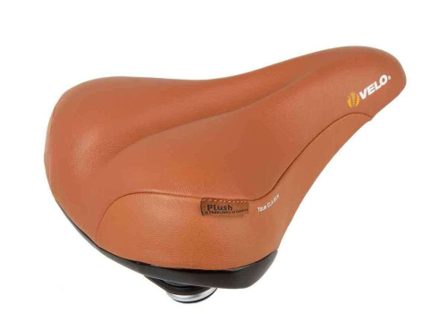 Седло велосипедное VELO Plush TOUR ELA GEN (кожа) от магазина ВелоПланета